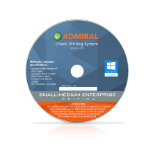 Small-Medium Enterprise Edition Admiral Check Writing System Software